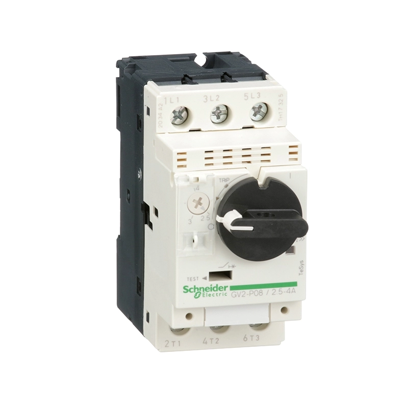 Guardamotor magnetotérmico TeSys GV2P tripolar de 2,5/4A 100kA